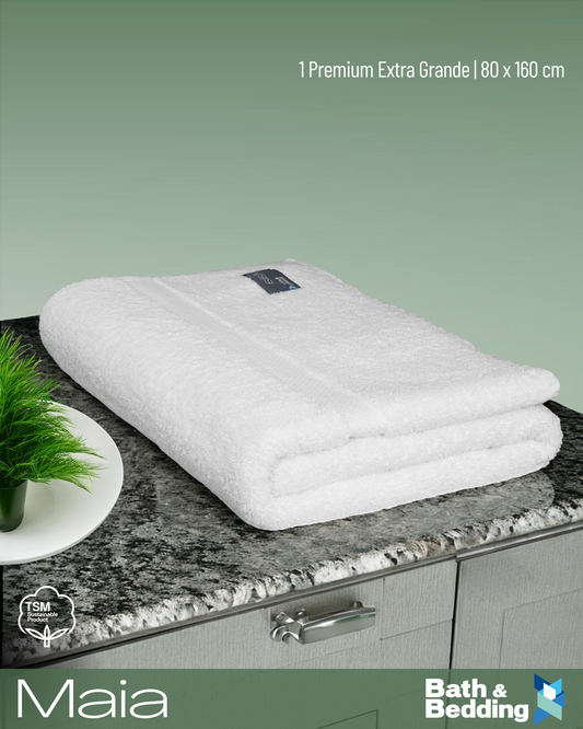 BIG SIZE TOWEL RAW WHITE